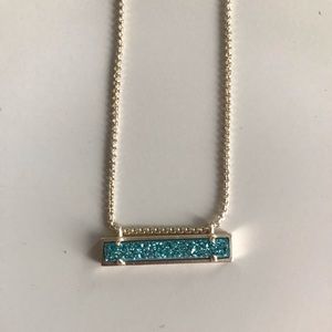 Kendra Scott Leanor Bar Pendant Necklace Drusy